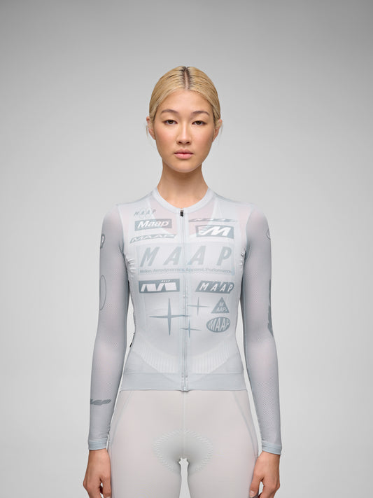 Women's Drome Pro Air LS Jersey 3.0 Ice Gray