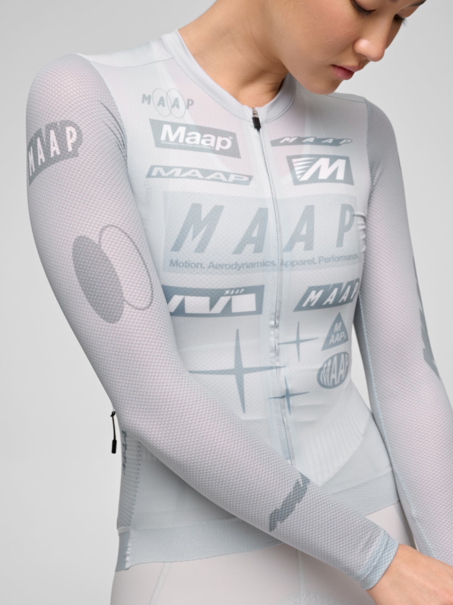 Women's Drome Pro Air LS Jersey 3.0 Ice Gray