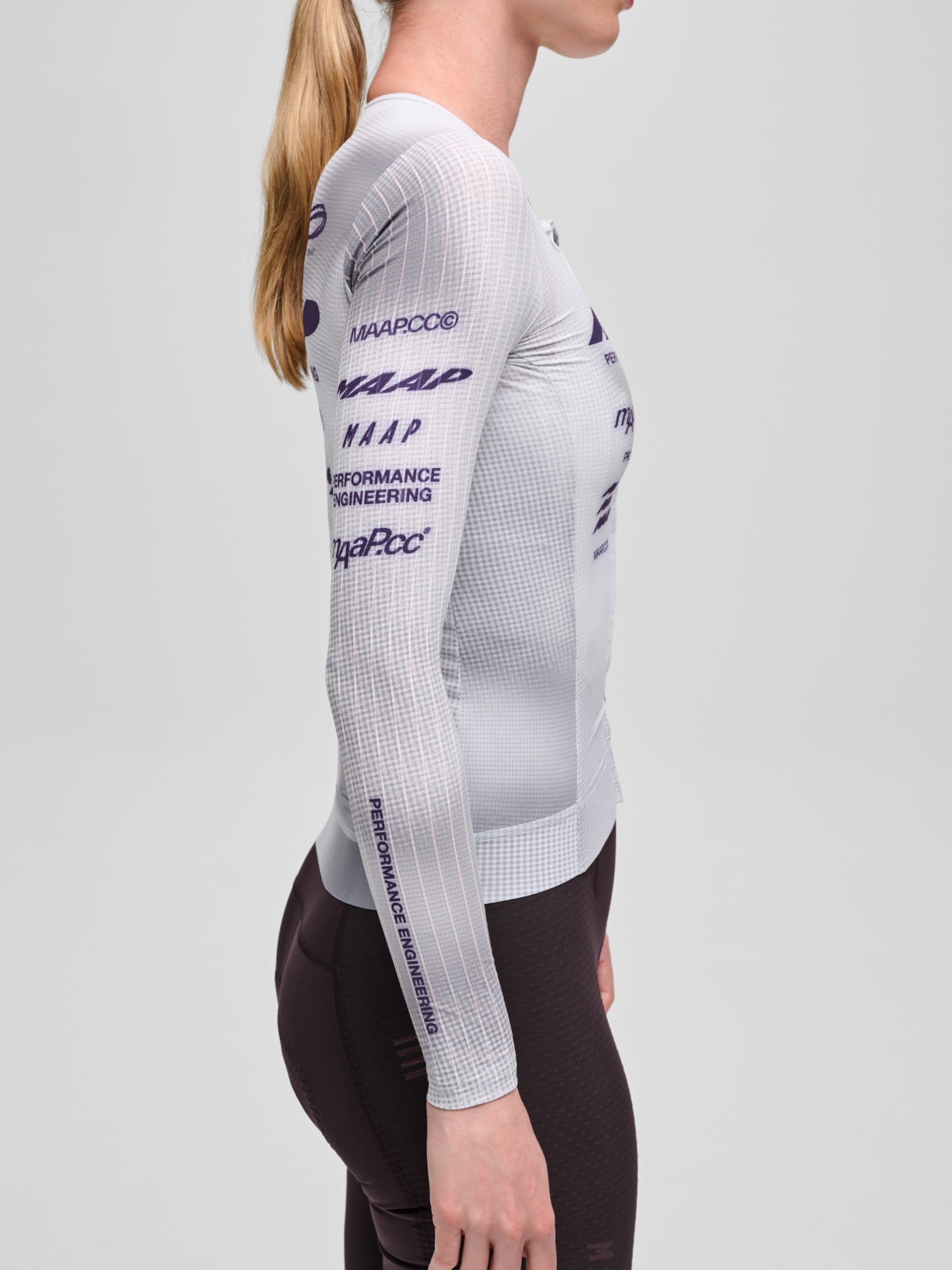 Women's Pro Aero LS Jersey Lunar Grey