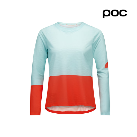 W's Motion Air L/S Jersey Lazurite Blue/Carnelian Orange