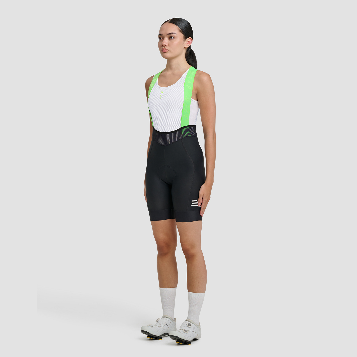 Women's Eclipse Team Bib Evo Black/Fluro Green