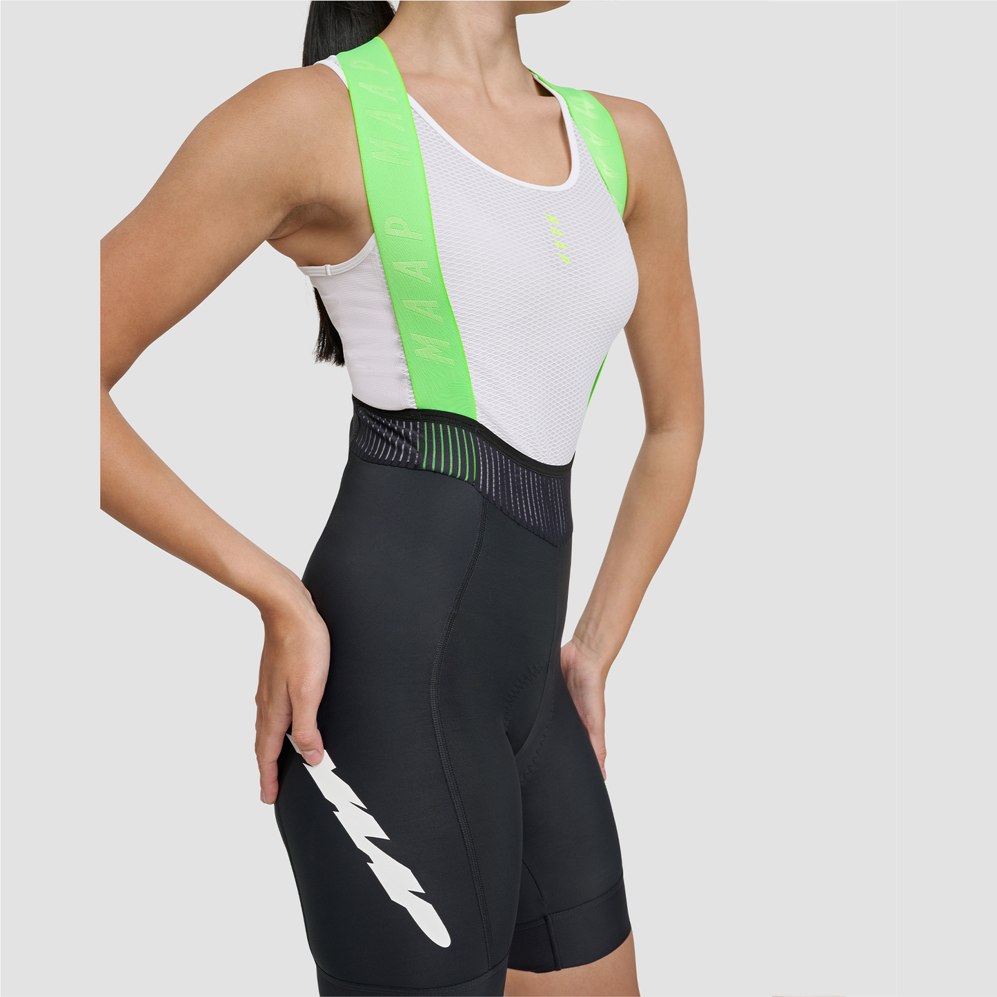 Women's Eclipse Team Bib Evo Black/Fluro Green