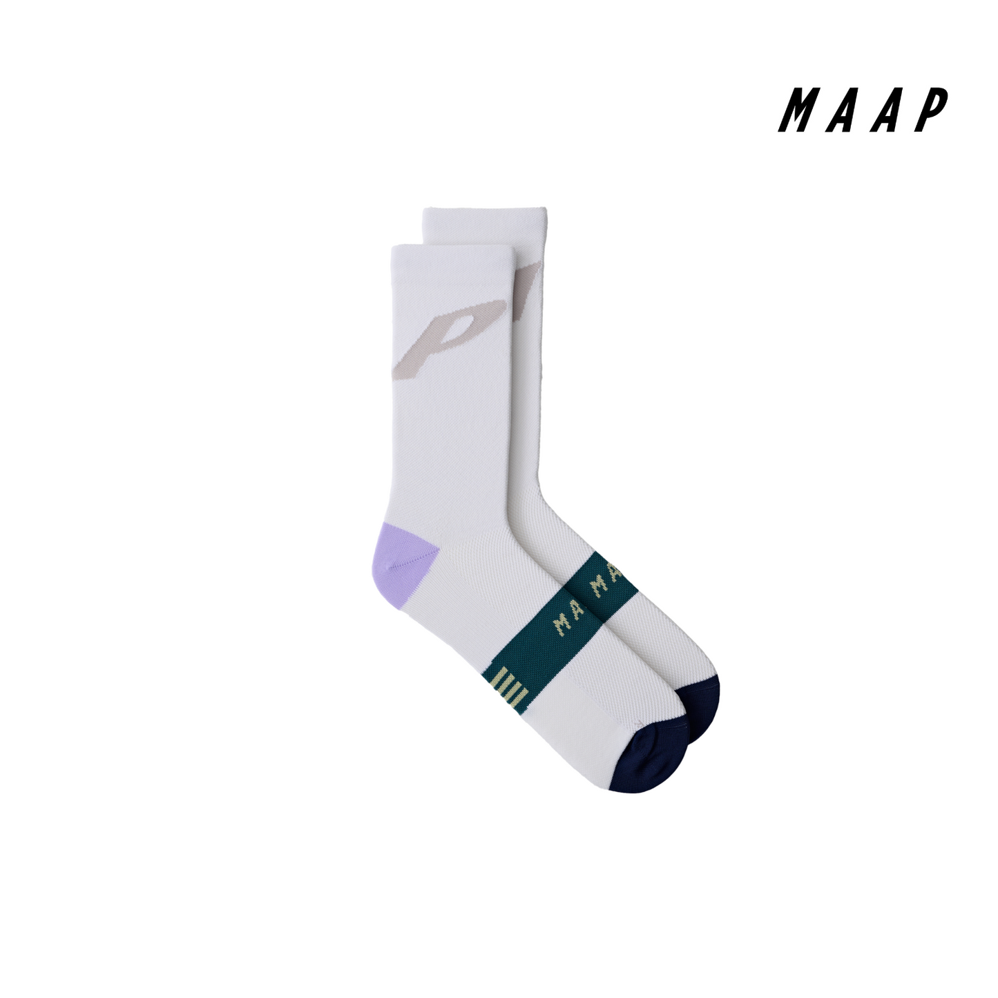 Level Sock White/Heather Mix