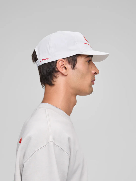 Orbit 5 Panel Nylon Cap White