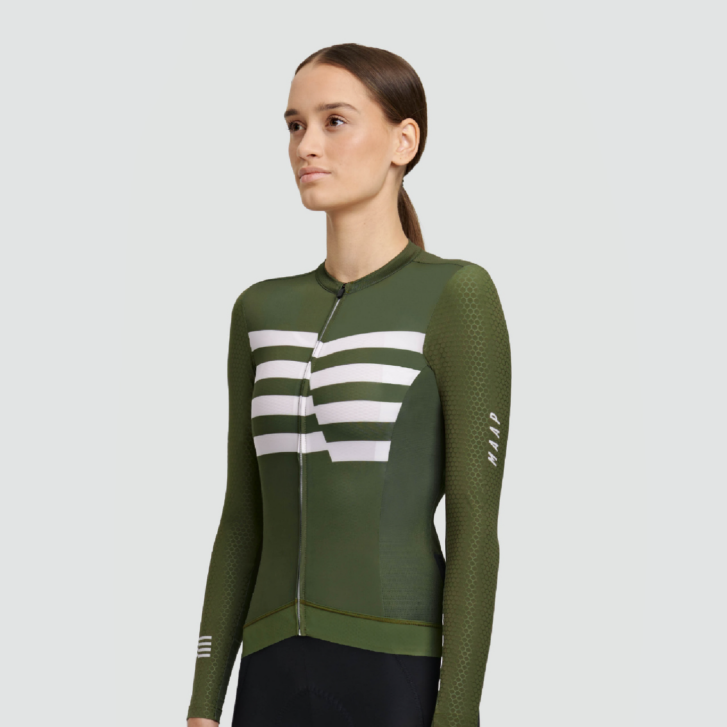 Women's Emblem Pro Hex Jersey LS Light Olive