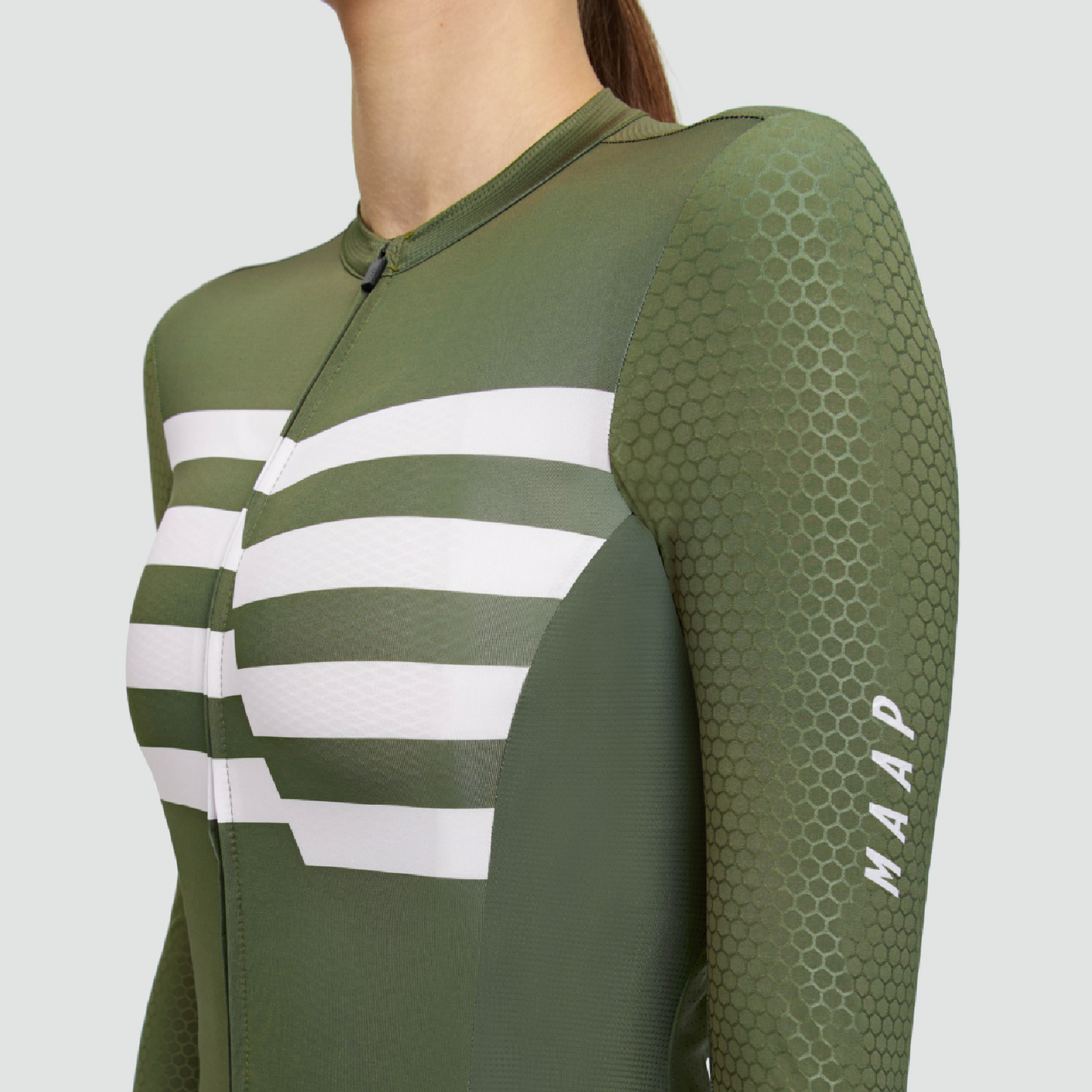 Women's Emblem Pro Hex Jersey LS Light Olive