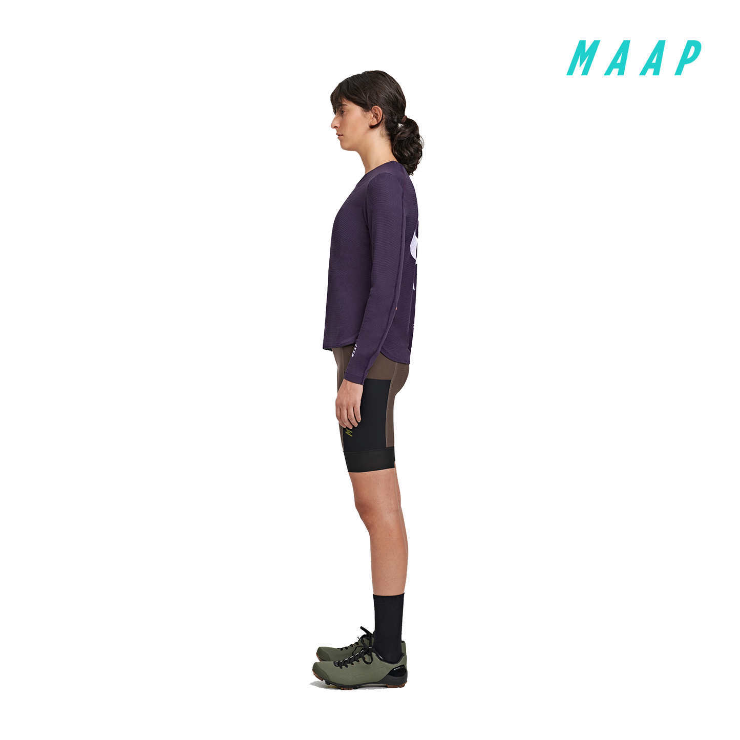 Women's Alt_Road Ride Tee LS Eggplant