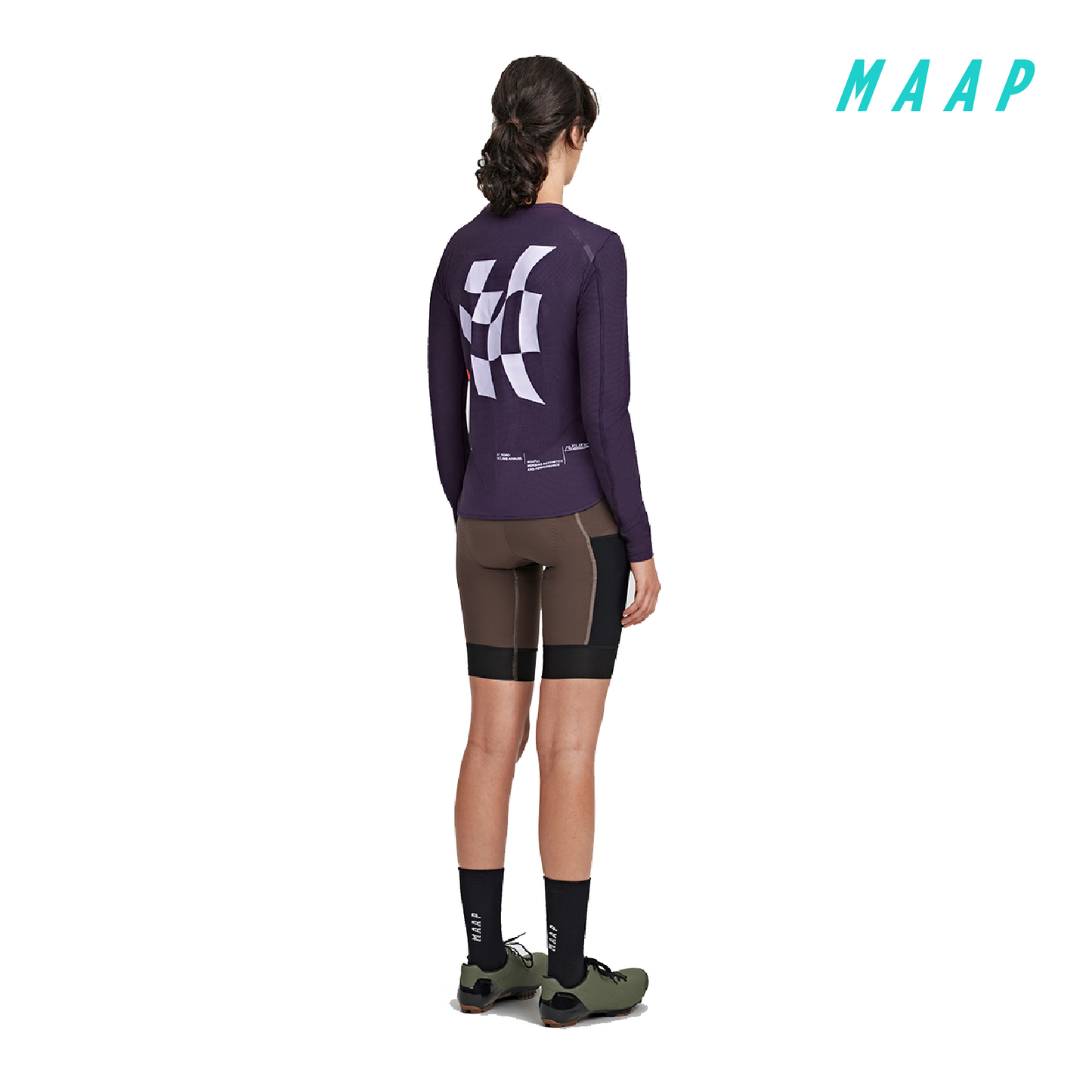 Women's Alt_Road Ride Tee LS Eggplant