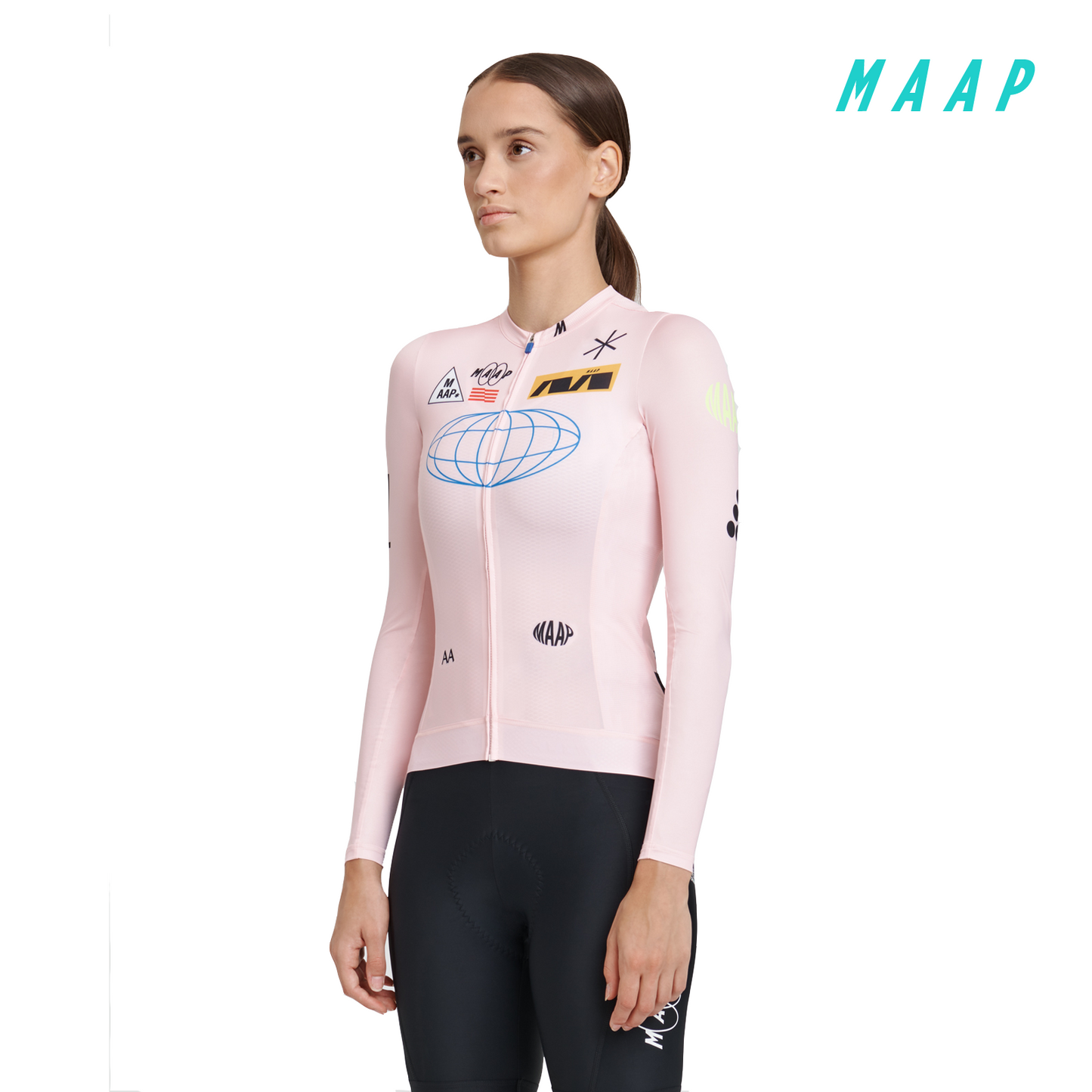 Women's Axis Pro Jersey LS Pale Pink