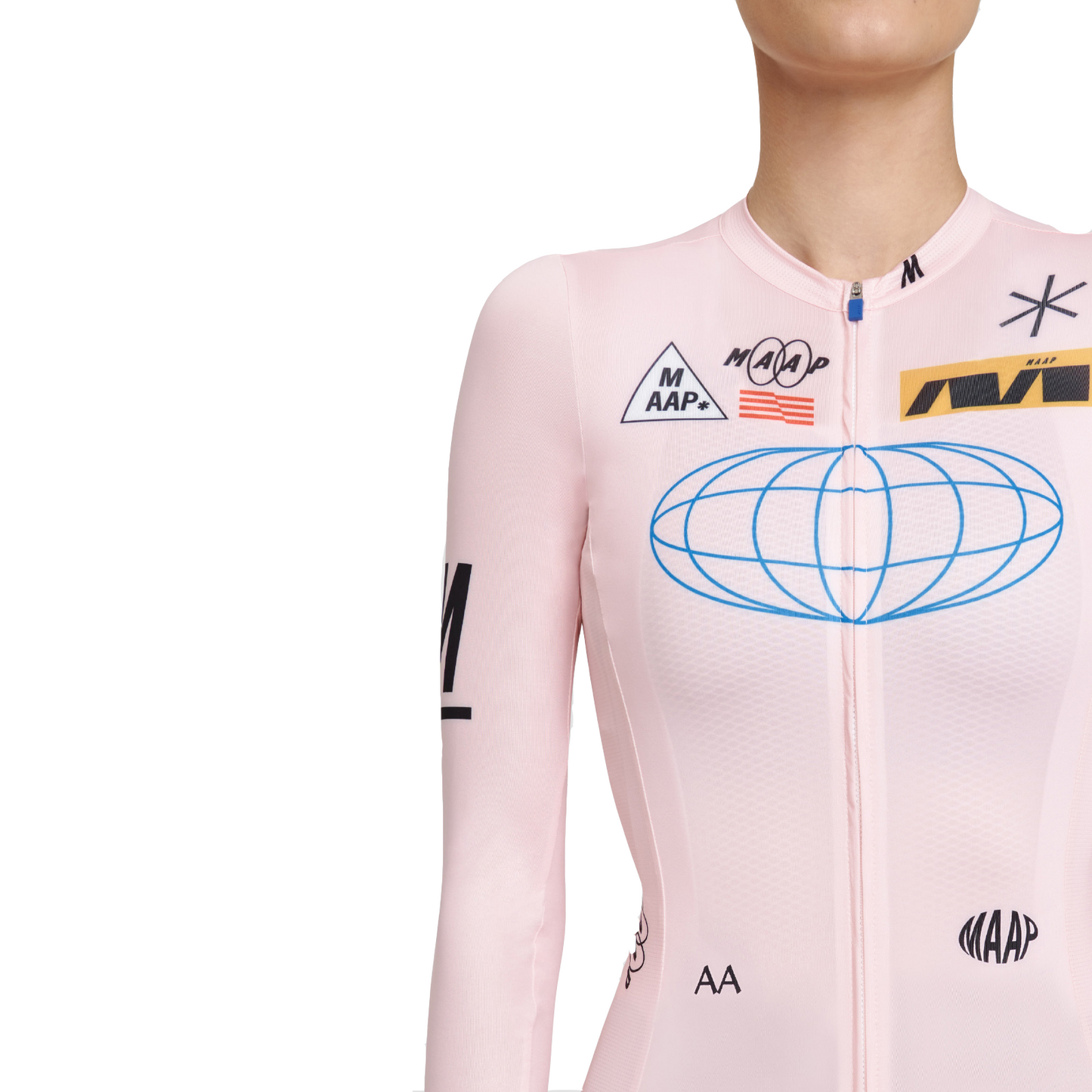 Women's Axis Pro Jersey LS Pale Pink