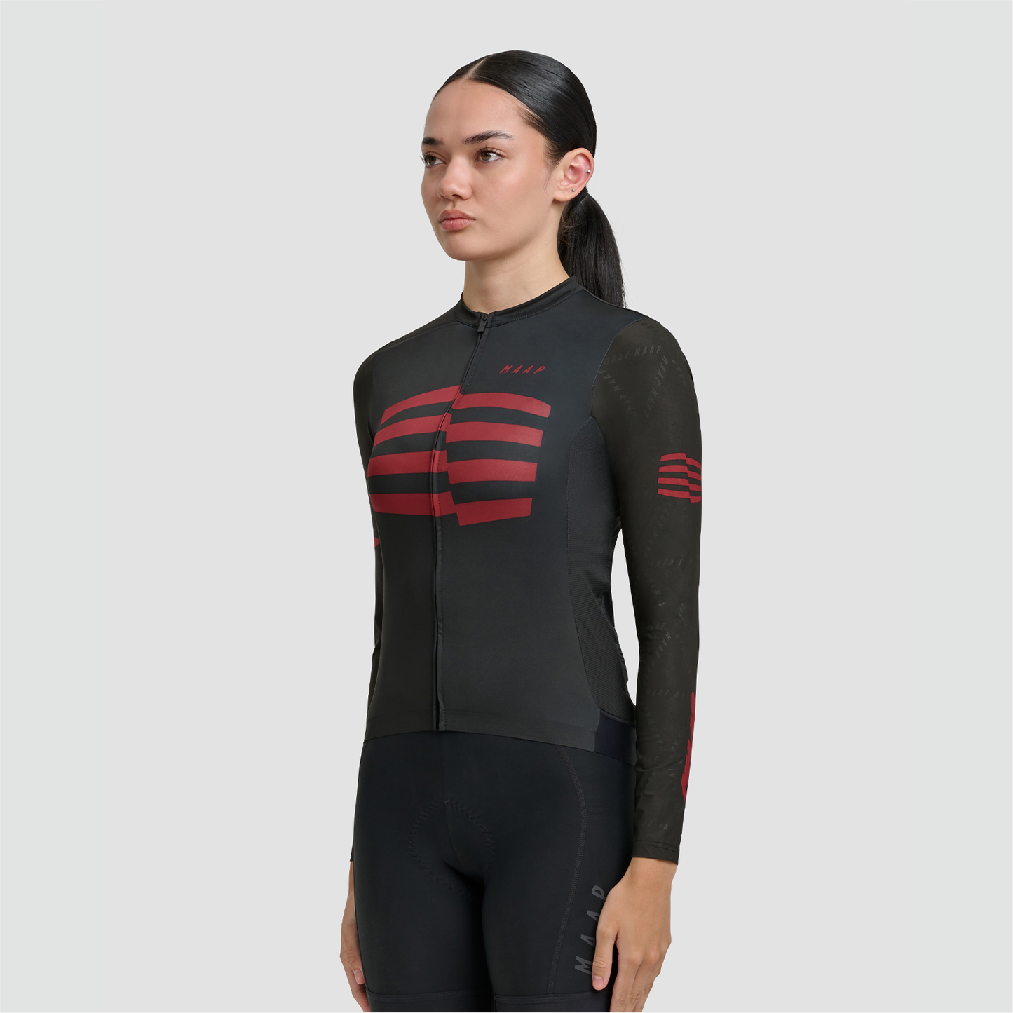 Women's Sphere Pro Hex LS Jersey 2.0 Black